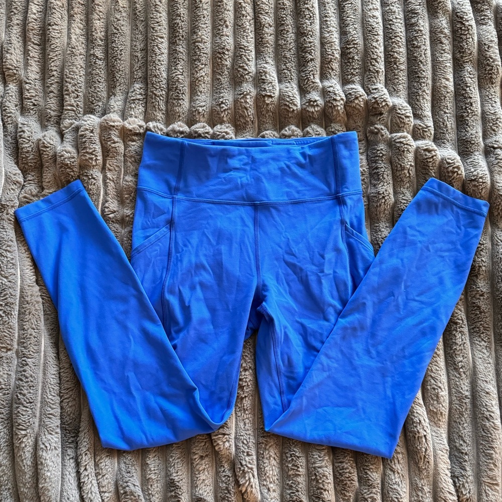 LULULEMON LEGGINGS CYAN BLUE